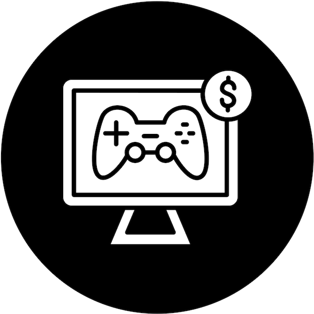 Diseño vectorial de juegos Estilo de icono de ventas