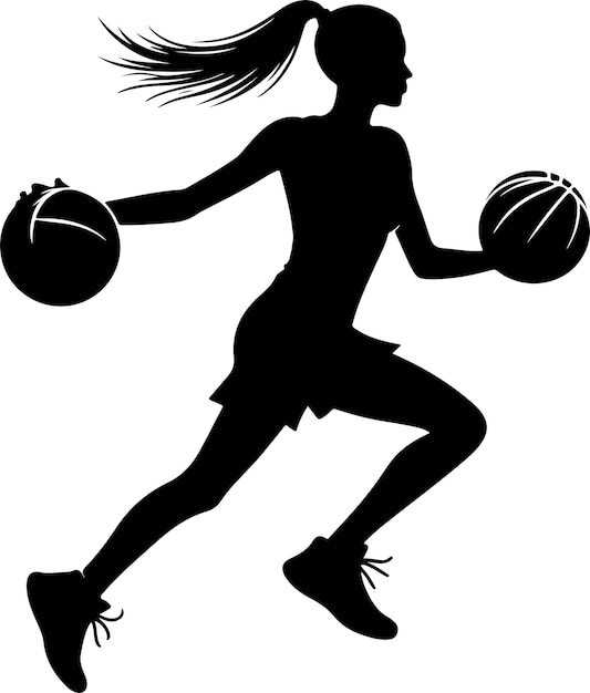 Vector diseño vectorial de jugadores de baloncesto aislados en un fondo blanco