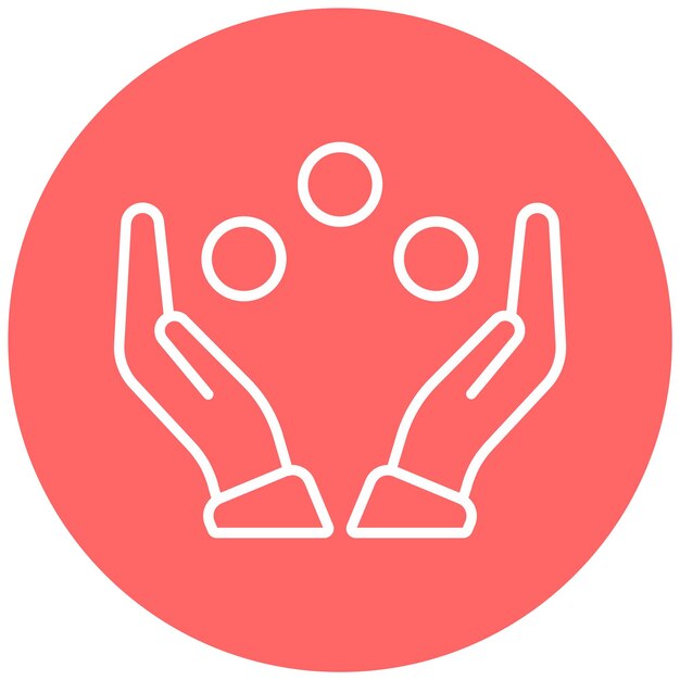 Diseño vectorial Juggler Estilo del icono