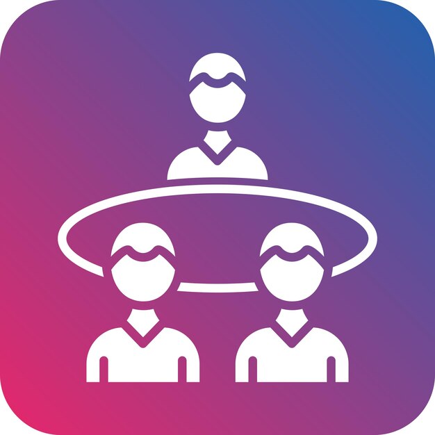 Diseño vectorial Junta de directores Estilo de icono