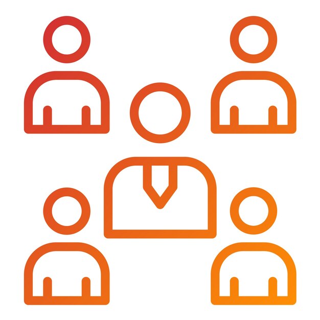 Diseño vectorial Junta de directores Estilo de icono