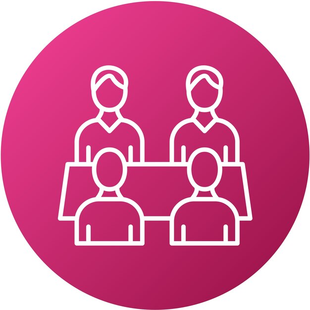 Diseño vectorial Junta de directores Estilo de icono