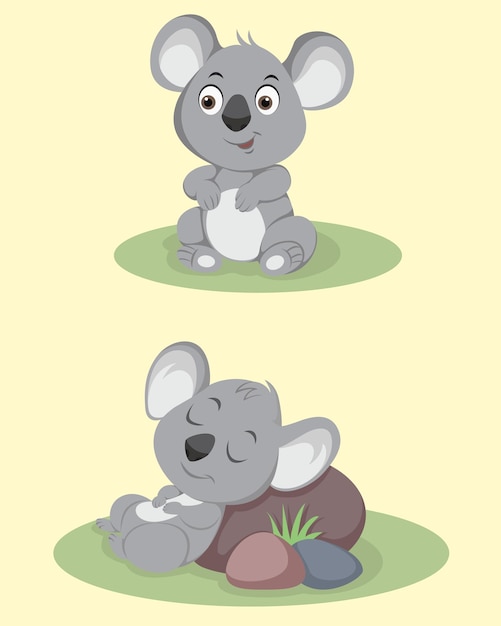 Vector diseño vectorial de koala