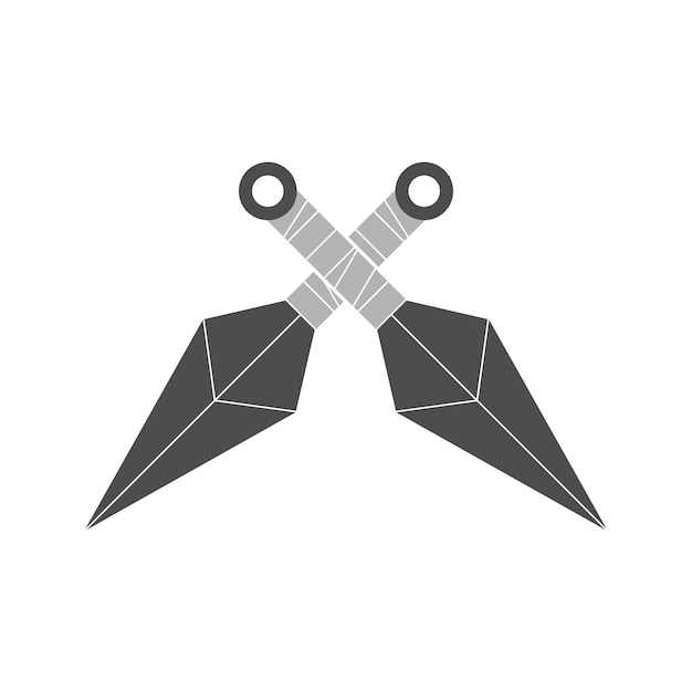 Diseño vectorial kunai