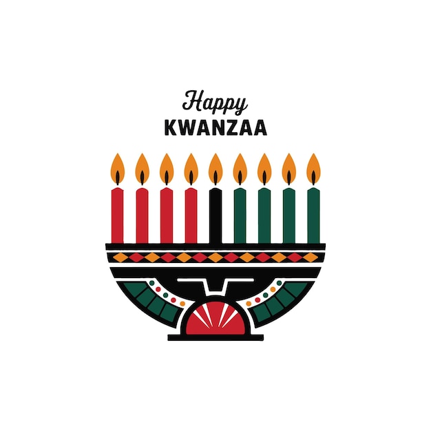 Diseño vectorial de kwanzaa