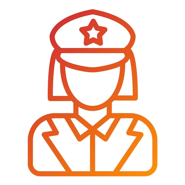 Diseño vectorial Lady Driver Estilo del icono