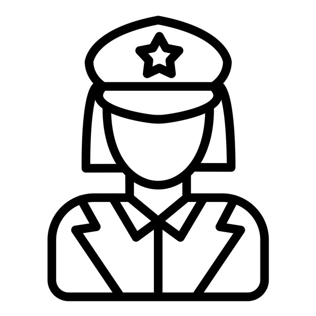 Diseño vectorial Lady Driver Estilo del icono