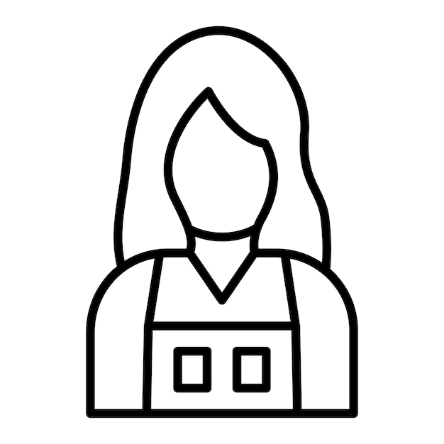 Diseño vectorial Lady Seller Estilo de icono