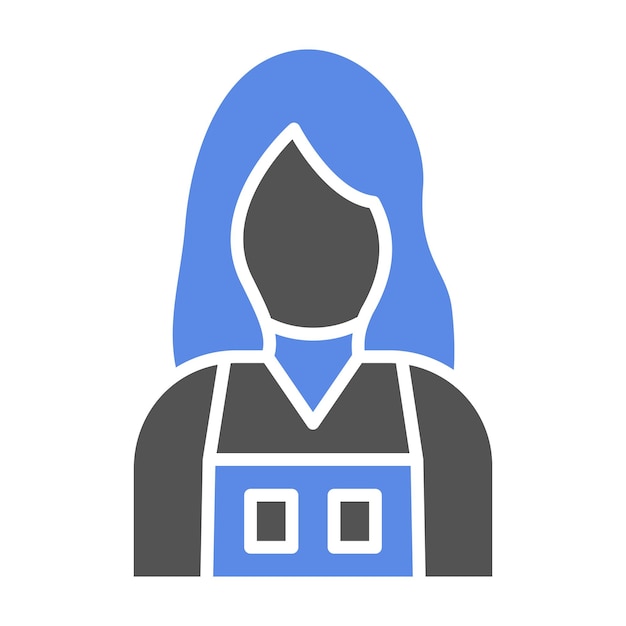 Diseño vectorial Lady Seller Estilo de icono