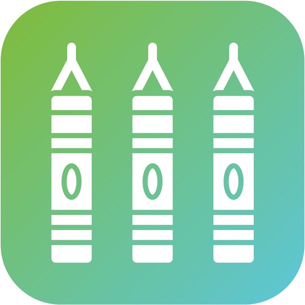 Diseño vectorial Lápiz de colores Estilo de icono