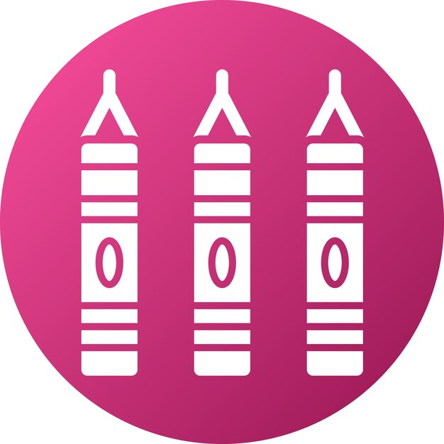 Diseño vectorial Lápiz de colores Estilo de icono