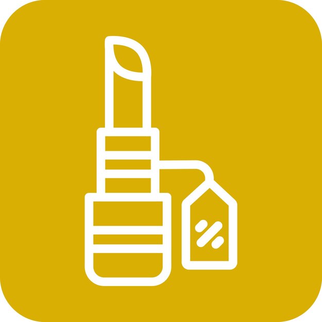 Diseño vectorial de lápiz labial Estilo del icono de venta
