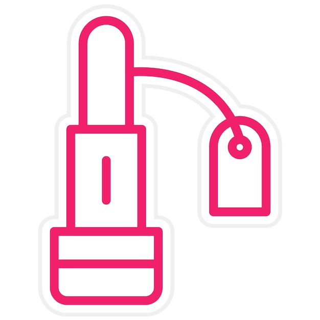 Diseño vectorial de lápiz labial Estilo del icono de venta