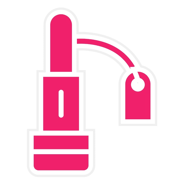 Diseño vectorial de lápiz labial Estilo del icono de venta