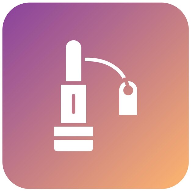 Diseño vectorial de lápiz labial Estilo del icono de venta