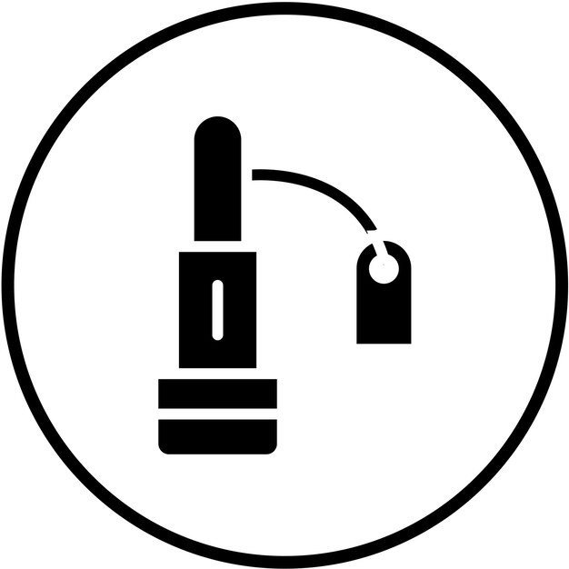 Diseño vectorial de lápiz labial Estilo del icono de venta