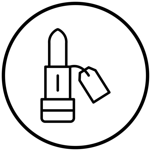 Diseño vectorial de lápiz labial Estilo del icono de venta