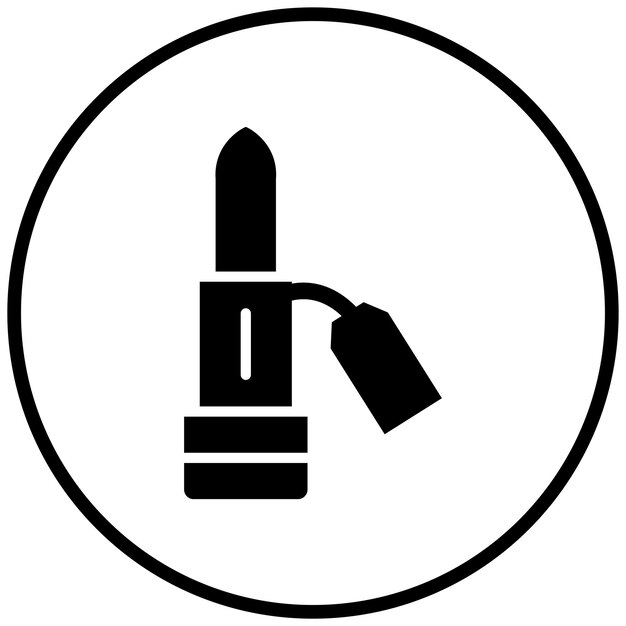 Diseño vectorial de lápiz labial Estilo del icono de venta