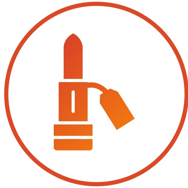 Diseño vectorial de lápiz labial Estilo del icono de venta