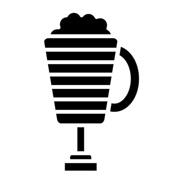 Diseño vectorial Latte Macchiato Estilo del icono