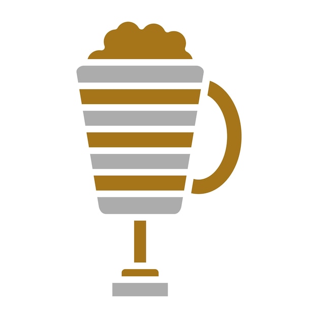 Diseño vectorial Latte Macchiato Estilo del icono