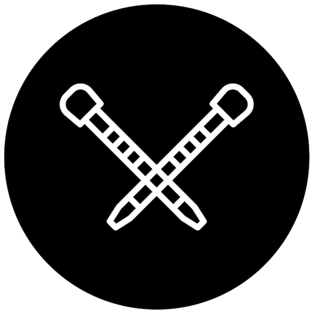 Diseño vectorial de los lazos de cables Estilo del icono