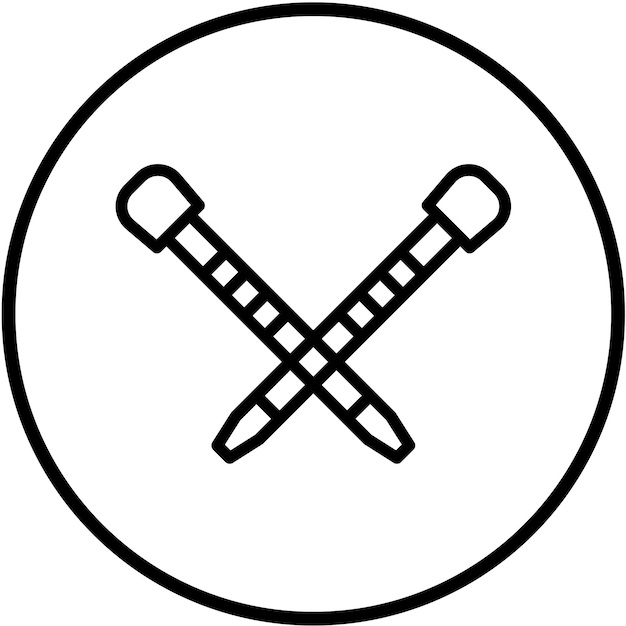 Diseño vectorial de los lazos de cables Estilo del icono