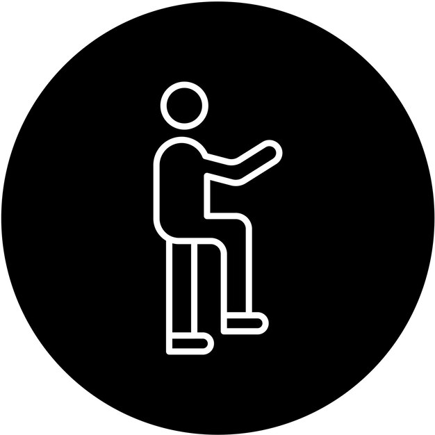 Diseño vectorial de lenguaje corporal Estilo del icono