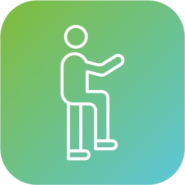 Diseño vectorial de lenguaje corporal Estilo del icono