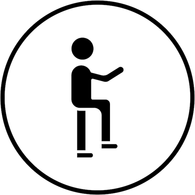 Diseño vectorial de lenguaje corporal Estilo del icono