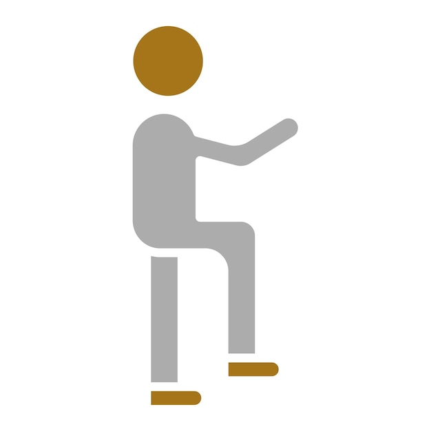 Diseño vectorial de lenguaje corporal Estilo del icono