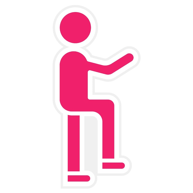 Diseño vectorial de lenguaje corporal Estilo del icono
