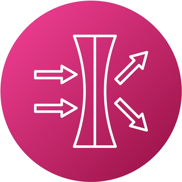 Diseño vectorial de lentes de alto índice Estilo del icono