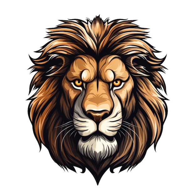 Diseño vectorial de leones de dibujos animados