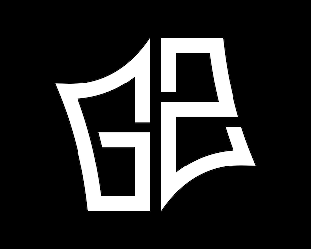 Diseño vectorial de la letra GZ del logotipo
