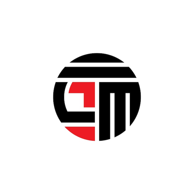 Diseño vectorial de la letra LM del logotipo