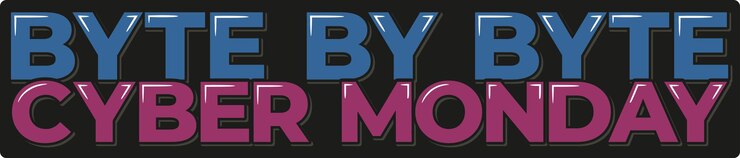 Vector diseño vectorial de letras cyber monday