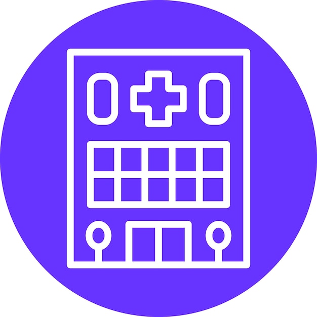 Diseño vectorial libre Estilo de icono del hospital