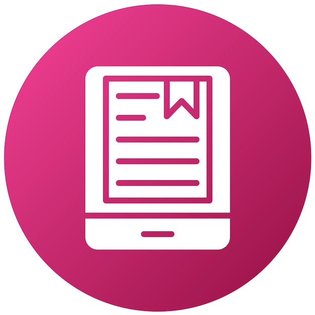 Diseño vectorial de libros electrónicos Estilo de icono