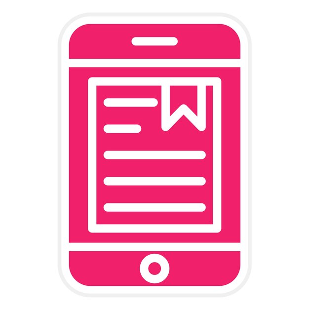 Diseño vectorial de libros electrónicos Estilo de icono