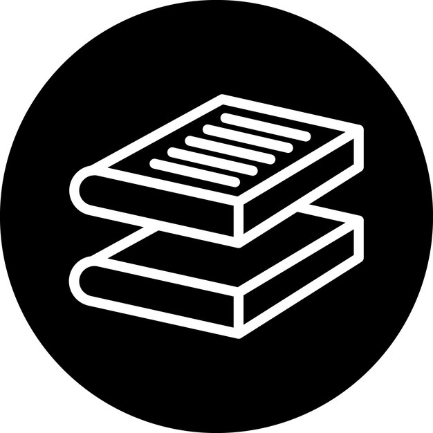 Diseño vectorial de libros Estilo de íconos