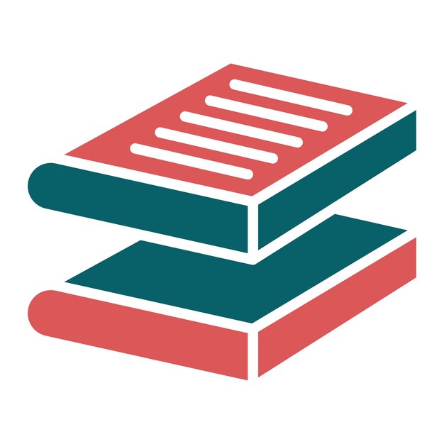 Diseño vectorial de libros Estilo de íconos