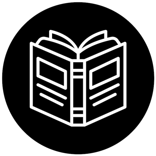 Diseño vectorial de libros Estilo de íconos