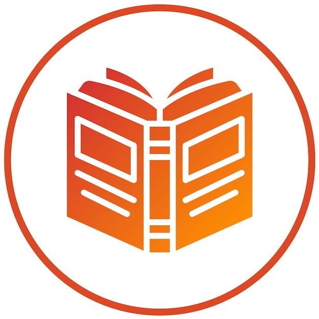 Diseño vectorial de libros Estilo de íconos