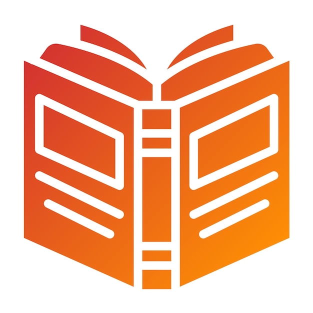 Diseño vectorial de libros Estilo de íconos