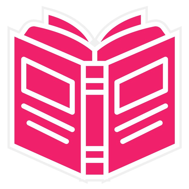 Diseño vectorial de libros Estilo de íconos