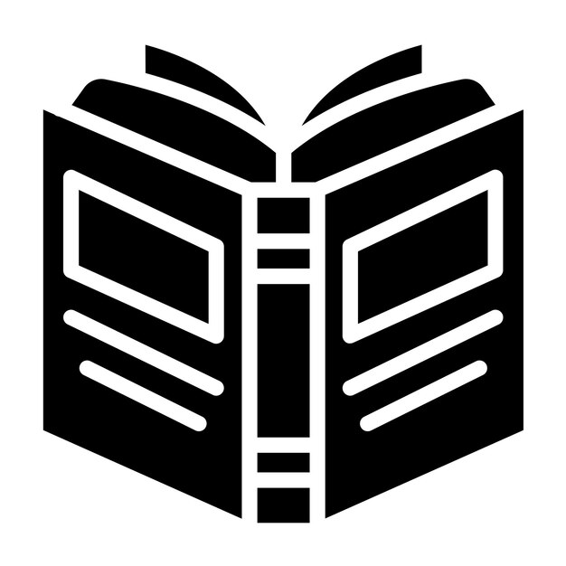 Diseño vectorial de libros Estilo de íconos