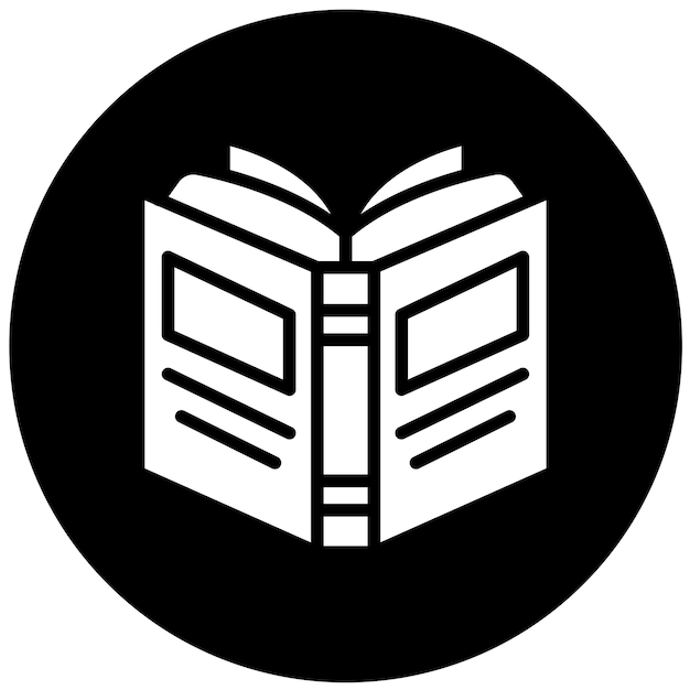 Diseño vectorial de libros Estilo de íconos