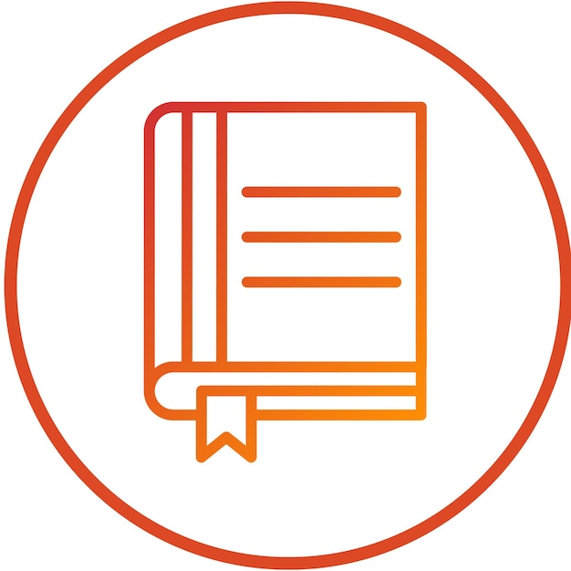 Diseño vectorial de libros Estilo de íconos