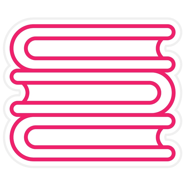 Diseño vectorial de libros Estilo de íconos
